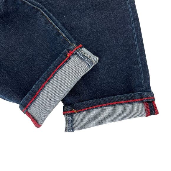 Johnny Was Skinny Jeans High Rise Dark‎ Wash Stretch Size 32 - Picture 8 of 11